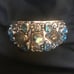 Labradorite Blue Topaz 925 Sterling Silver Cuff Bracelet