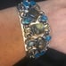 Labradorite Blue Topaz 925 Sterling Silver Cuff Bracelet