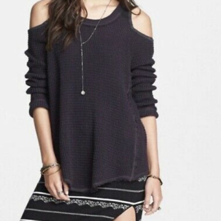 Free People Sunrise Cold Shoulder Thermal Top