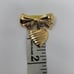 Vintage Avon Signed Bow Heart Brooch Pin Gold Tone I Love You Grandmother Gift