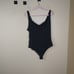 Skims Ribbed Stretch Cotton Bodysuit in Soot Size 4X