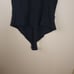 Skims Ribbed Stretch Cotton Bodysuit in Soot Size 4X