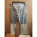 Frame Hurley Cropped Jeans 2 Tone Blue Denim Button Fly Raw Hem Size 28 NWT