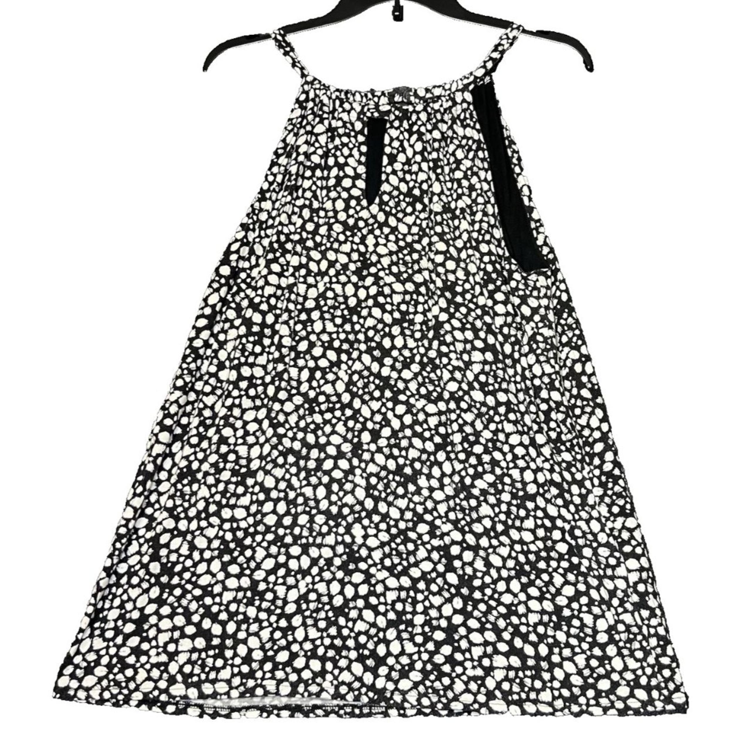 Banana Republic Halter Top Womens Size Medium Black White Speckled Inner Bra