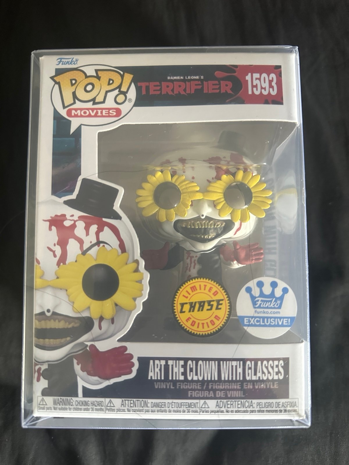 Art with glasses chase Funko pop DAMAGED