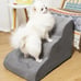 POOCH-LABS Blue Removable Dog Stairs 2/3 Steps Ramp