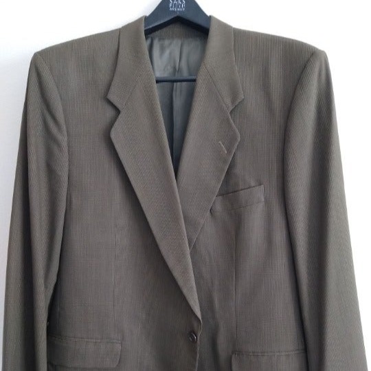 Vintage Cezar Chiano Suit Mustard S 48R