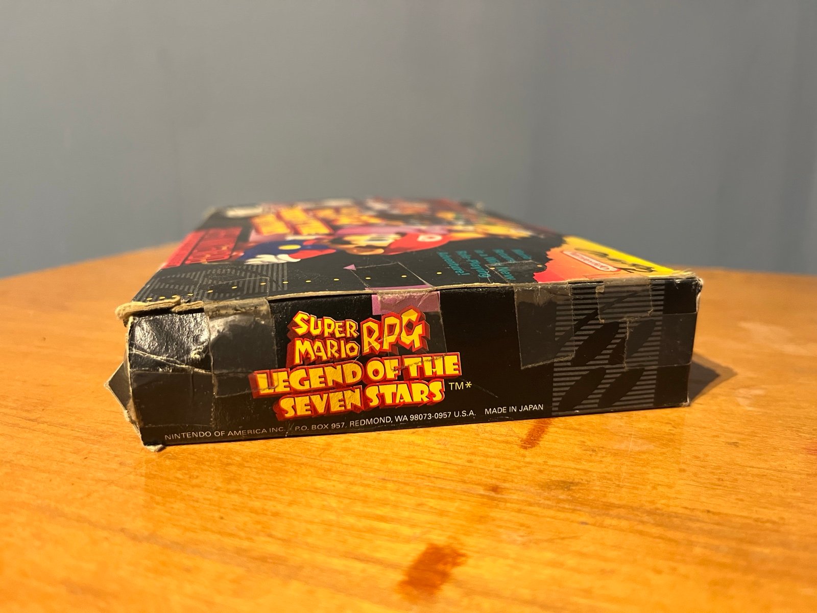 Super Mario RPG SNES Super Nintendo Complete In Box All Inserts Good condition - detail