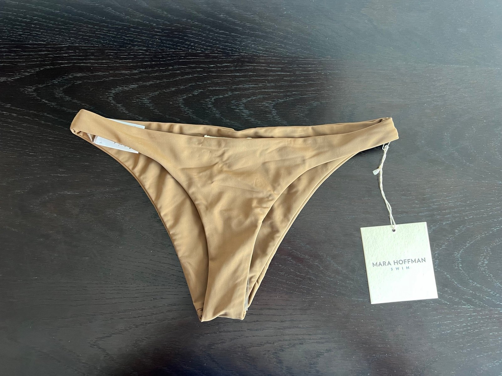 NWT Mara Hoffman Kay Bikini Swim Bottom Cumino Brown