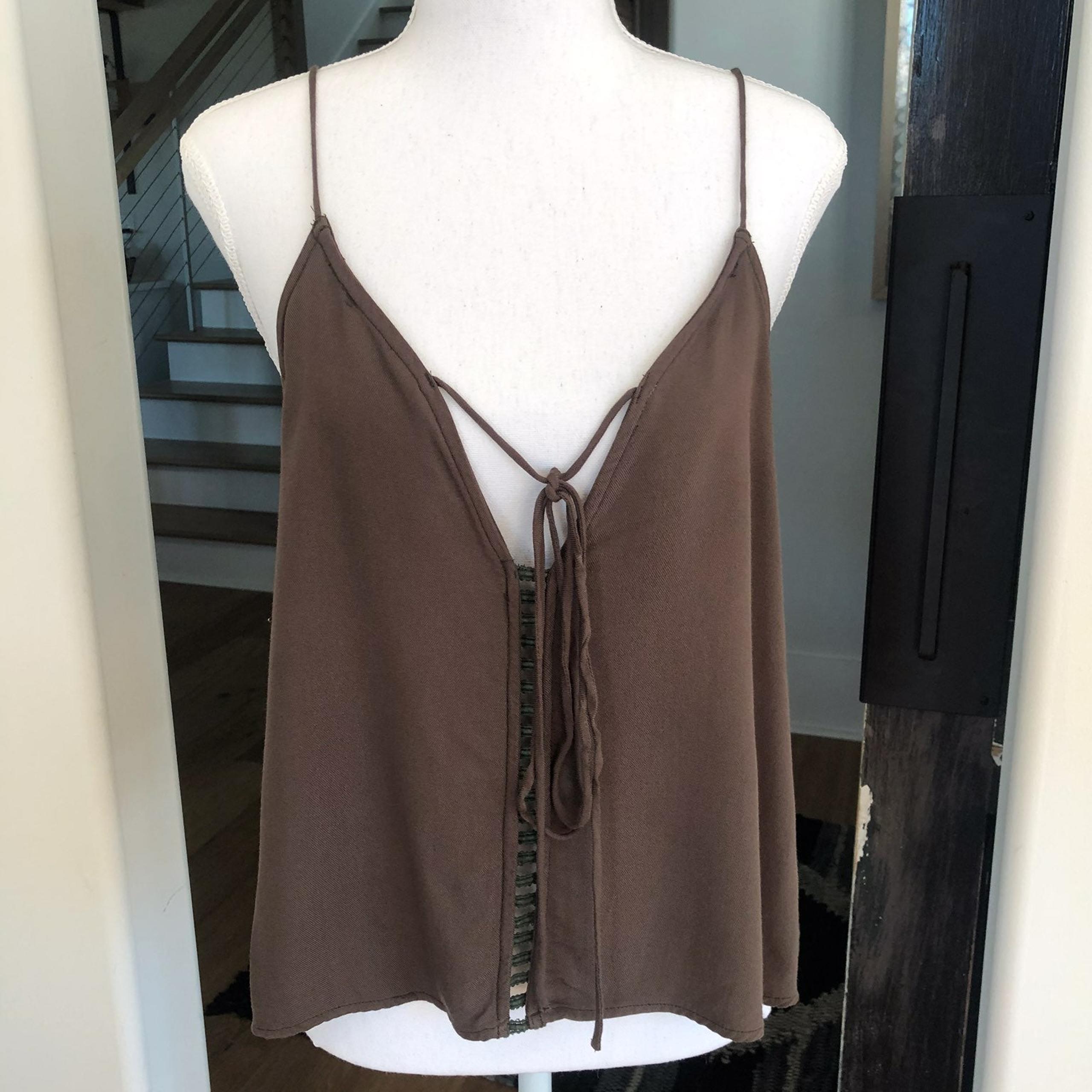 Cutout Tie Tank Top