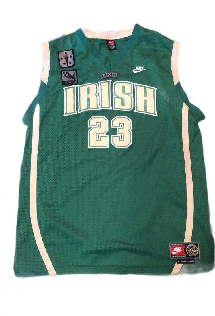 LeBron James Irish Nike jersey 2003 RARE Size: US XLL / EU 59 / 6 Color: Green