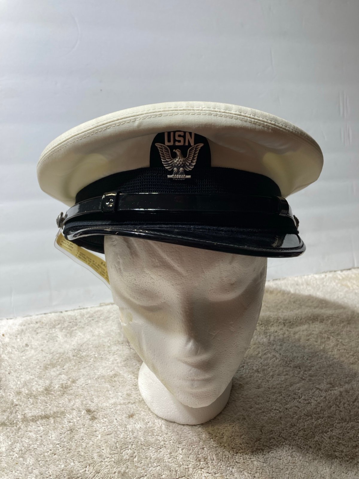 Bancroft USN Navy Officers Cap for Dress Uniform Size 7 1/4 Never Worn B21