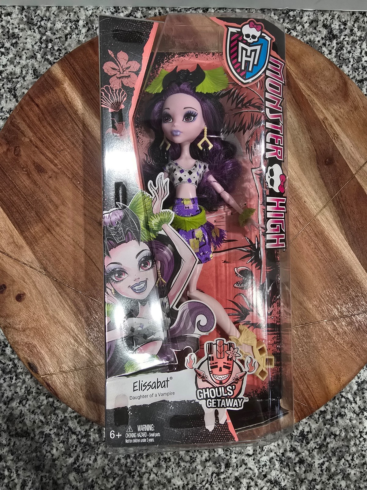 Monster High Ghouls Getaway Elissabat Doll Mattel