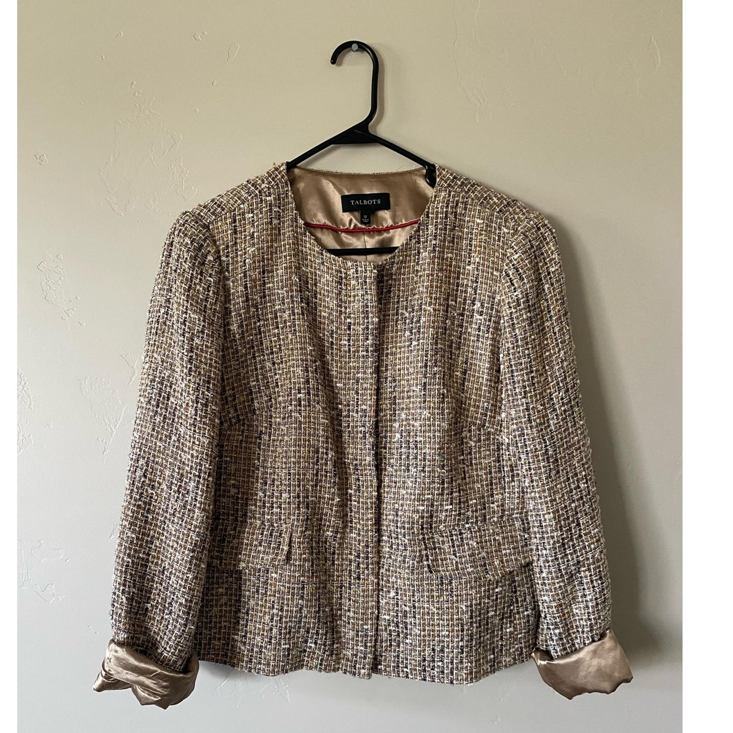 Talbots Size 12 Tweed Blazer