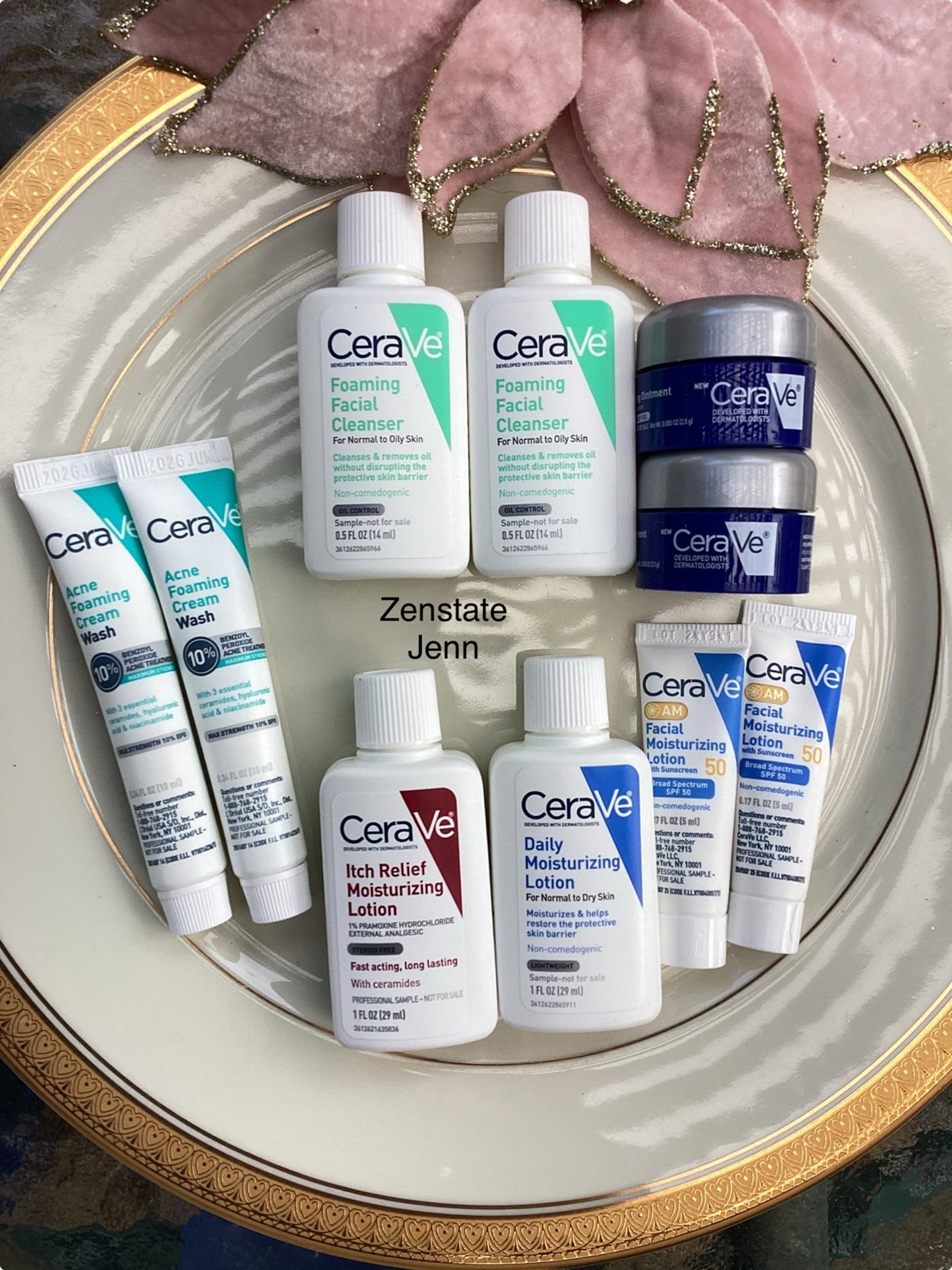 Cerave  Face Skin Care Bundle for Oily and Acne Skin
