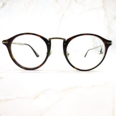 Persol Eyeglasses Frame 3167-V 24 Men's Havana Silver Full Rim Round 49-22-145