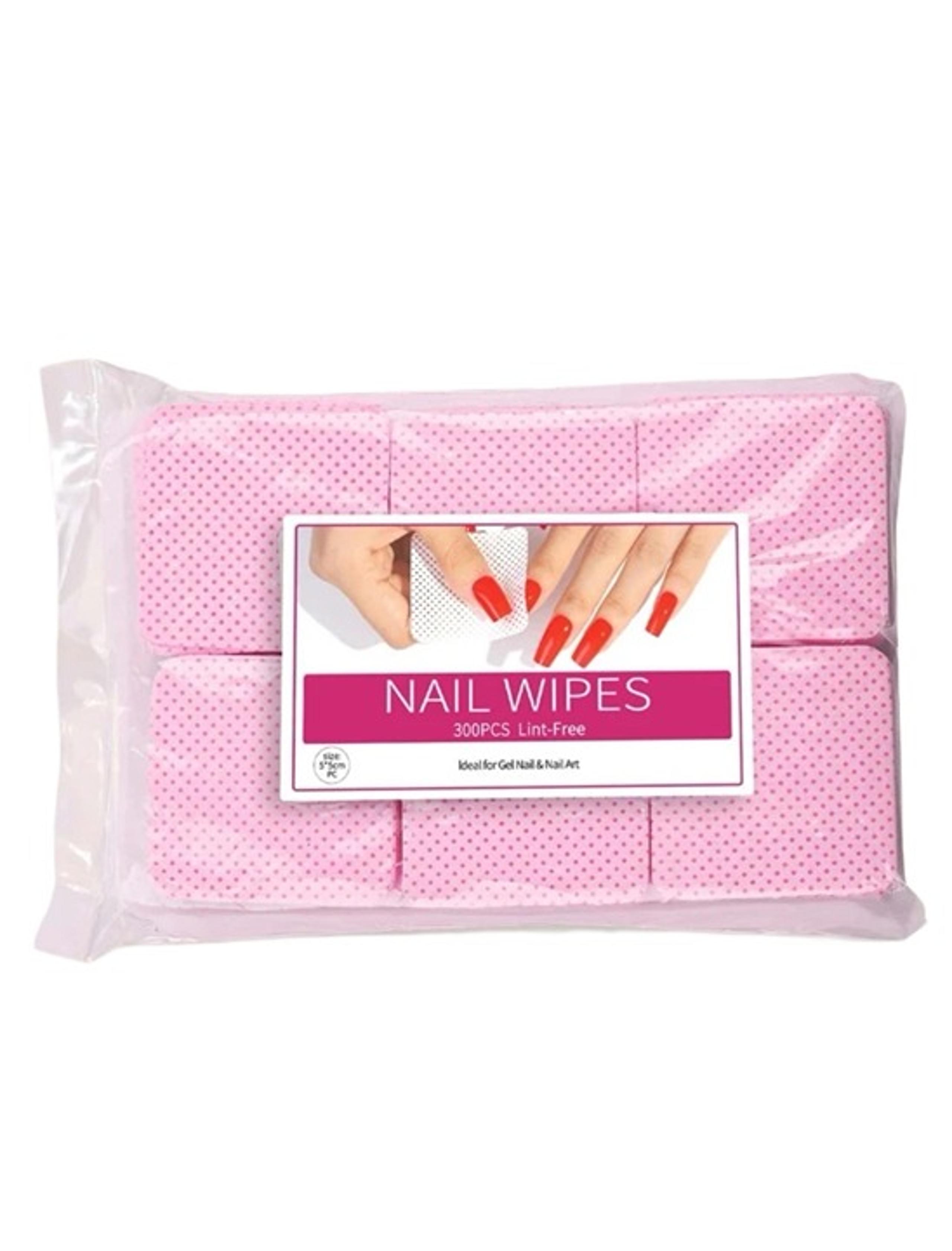 300 pieces/bag of wrappers Magic Nail Polish Remover Pink Bark Pattern Non-Shedd
