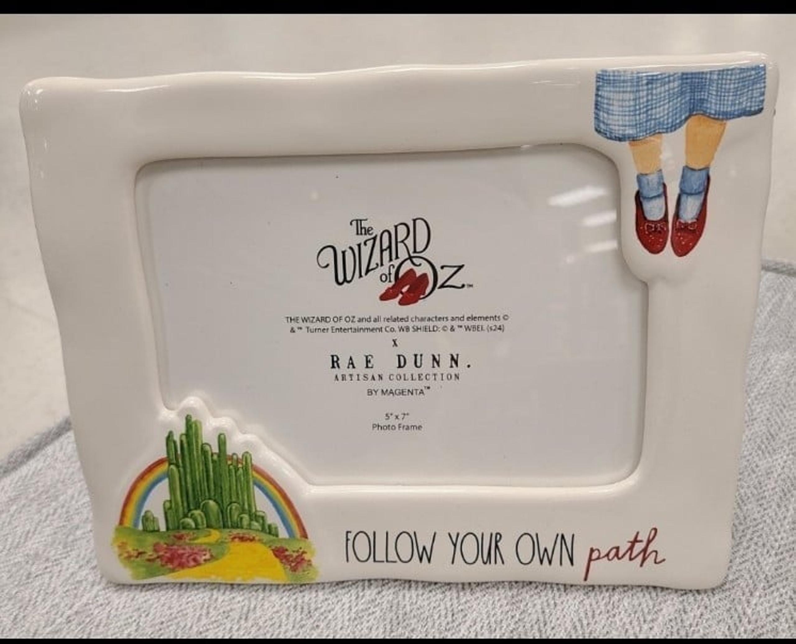 Rae Dunn "FOLLOW YOUR OWN PATH" Wizard of Oz Picture Frame