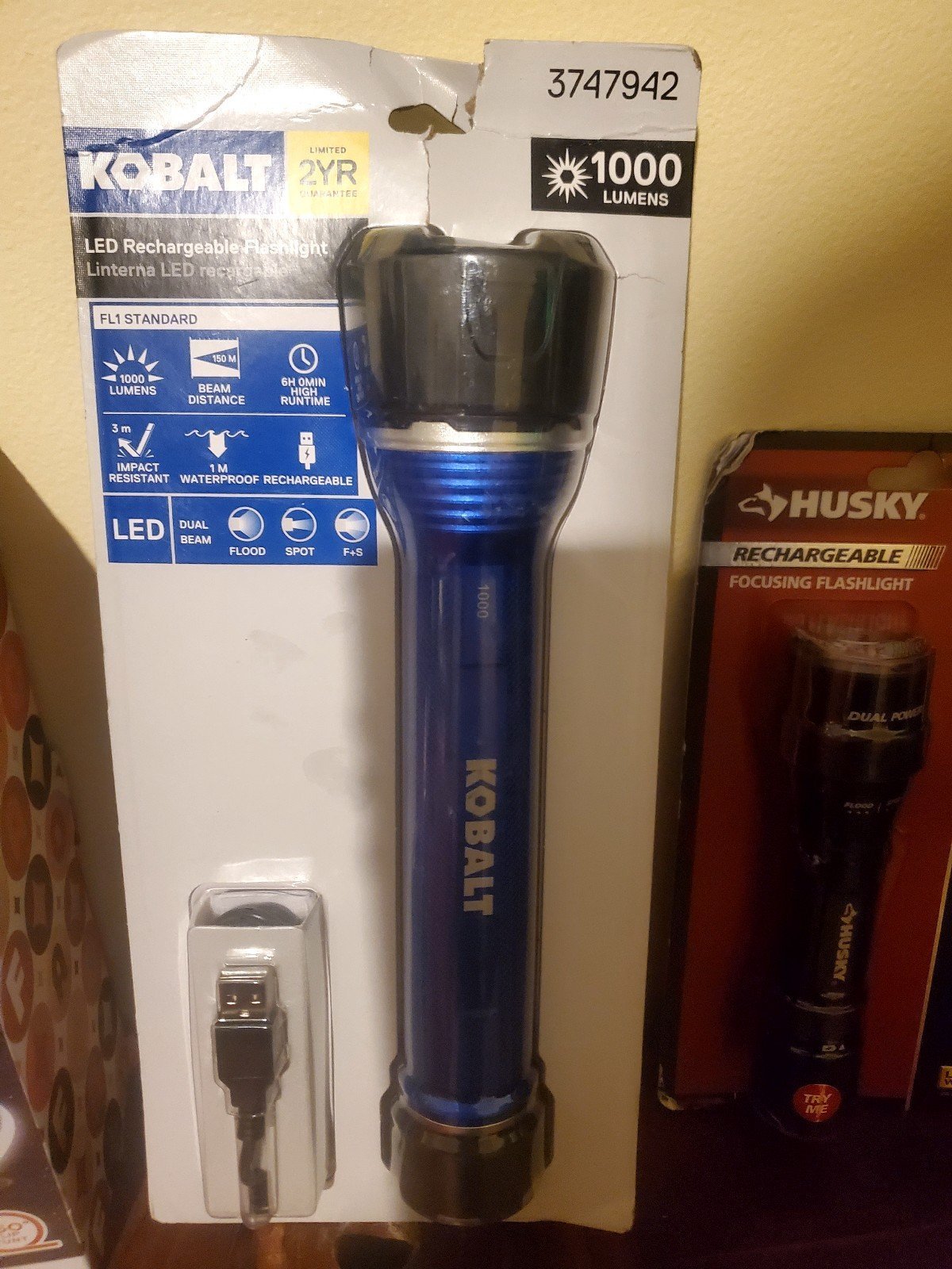 Brand new cobalt flashlight never been open