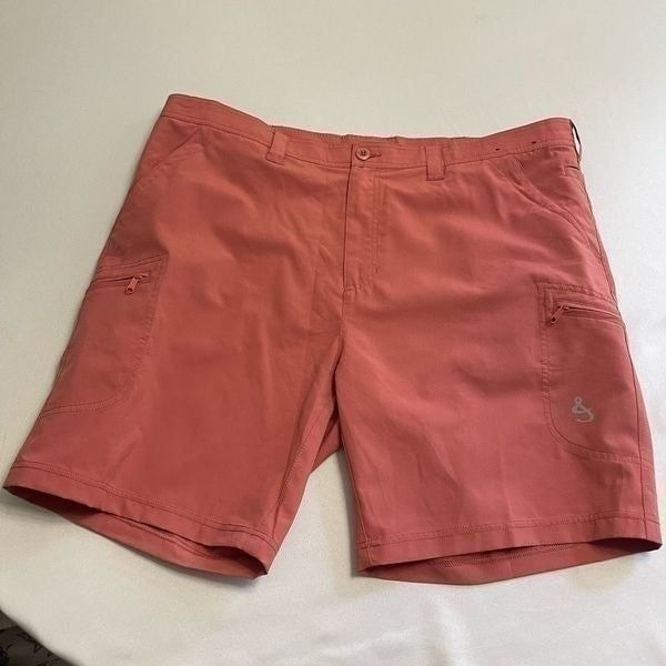 Hook & Tackle Men’s Hi Tide 4 way Stretch Salmon Shorts Size 42