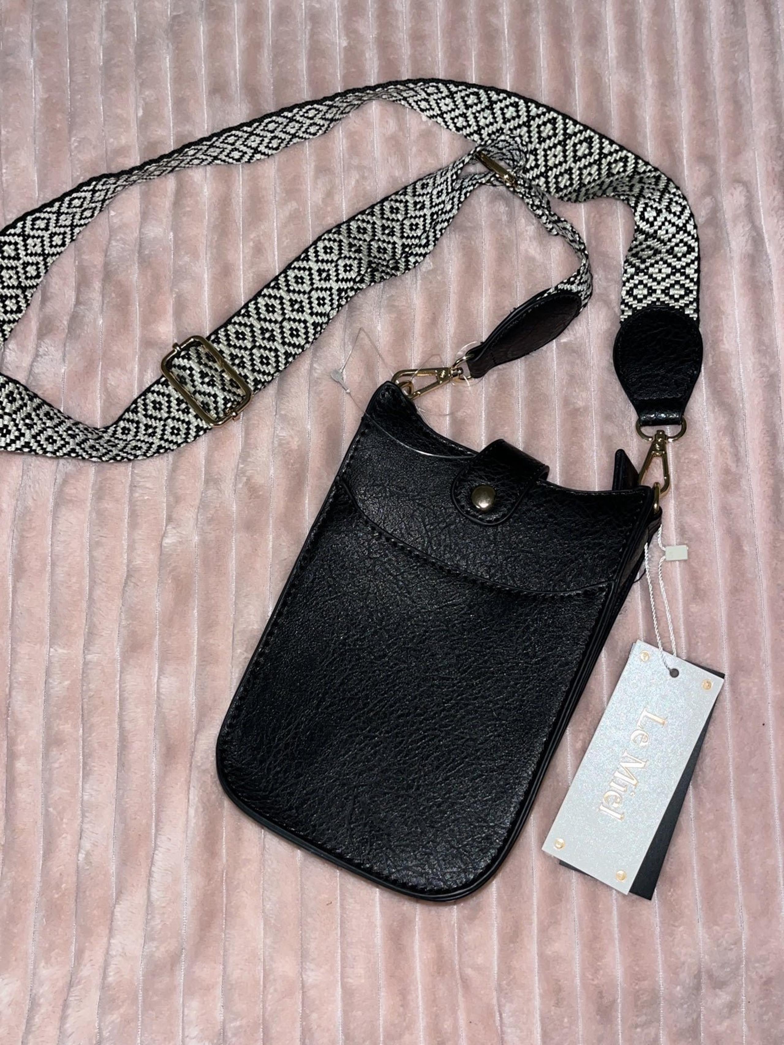 Le Miel vegan Black Crossbody bag