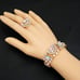 Crystal Necklace Earrings Bracelet Ring Bridal Wedding Party Pink Diamond Set
