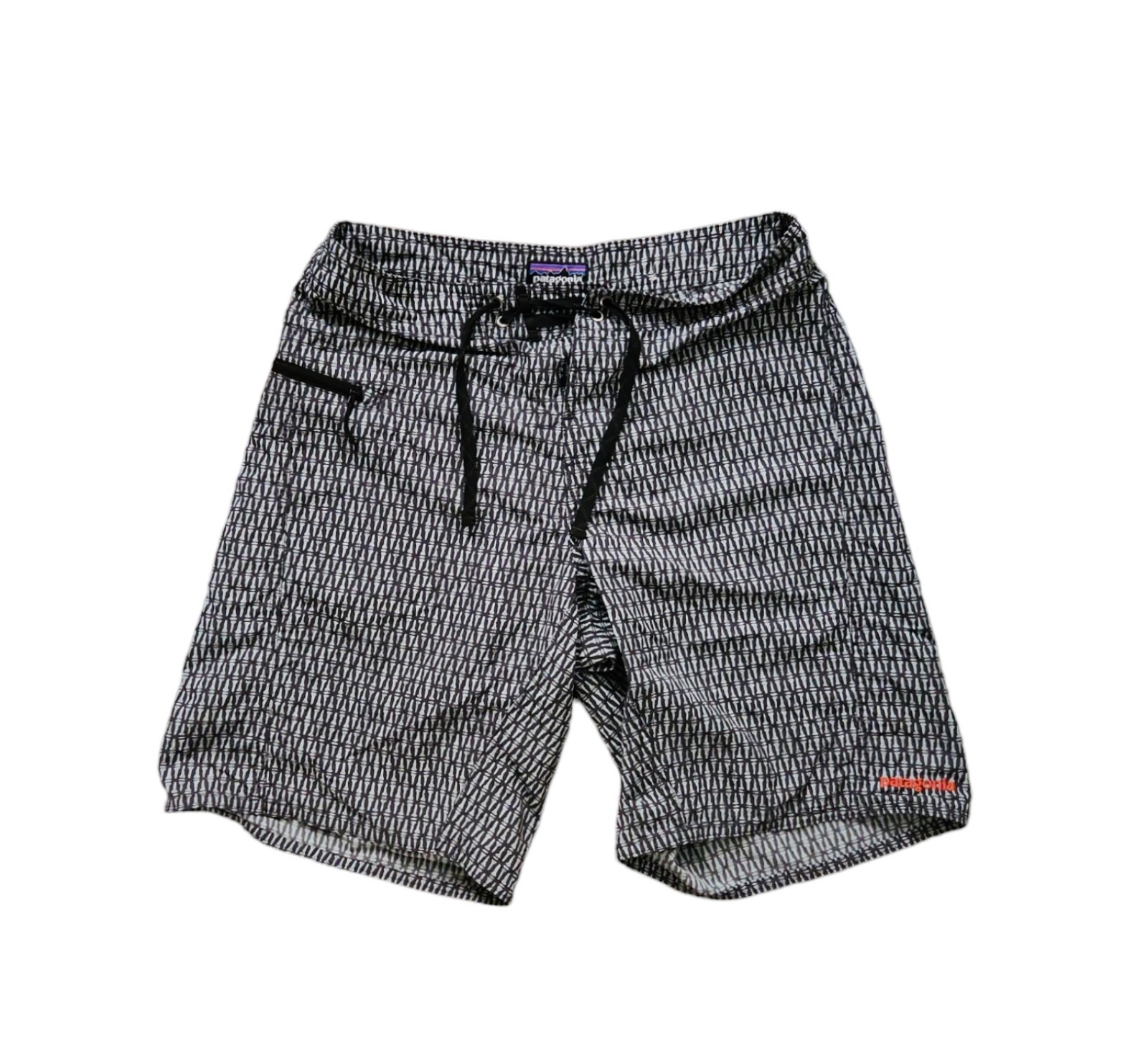 Patagonia Men’s Wavefarer Drawstring Nylon Board Shorts Size 30 Rare All Over pr