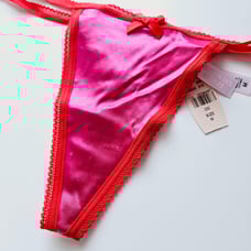 New Vintage Victoria's Secret Pink V-string Thong Panty