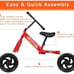 Kids Sport Balance Bikes Toddlers No Pedal Training Bike with Adjustable Seat