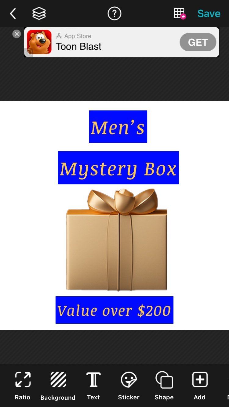 Mystery Box Men’s size Med