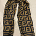 Fendi logo print scarf