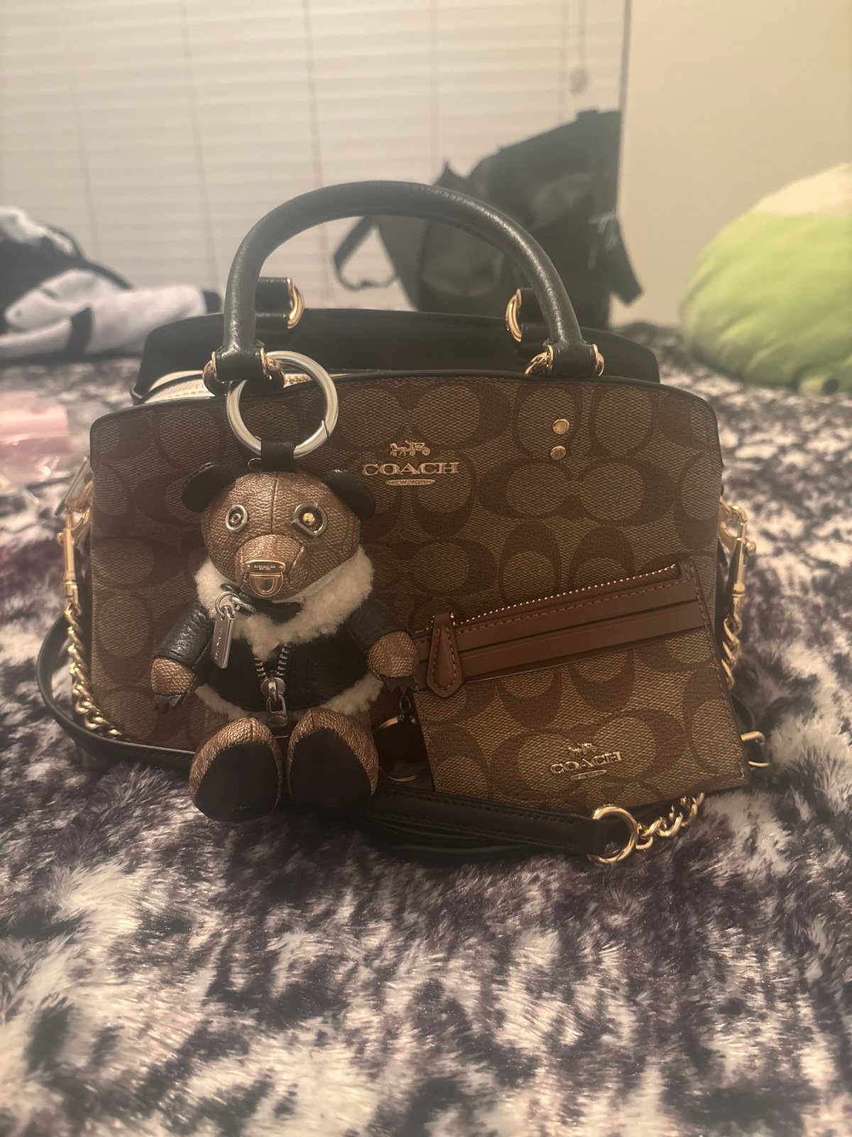 Coach Purse Bundle - Crossbody, Keychain, Keychain Wallet