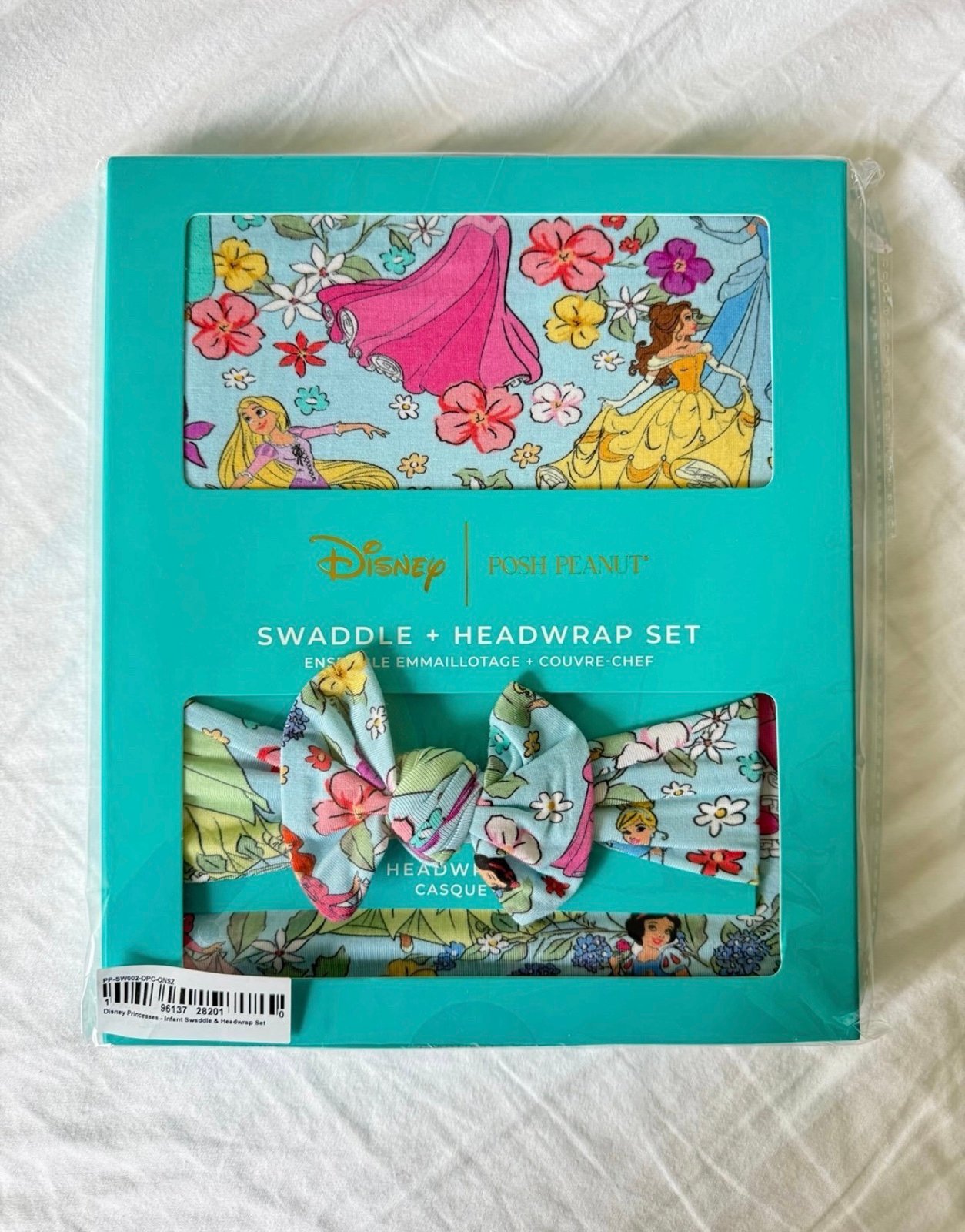 Posh peanut princess swaddle and bow