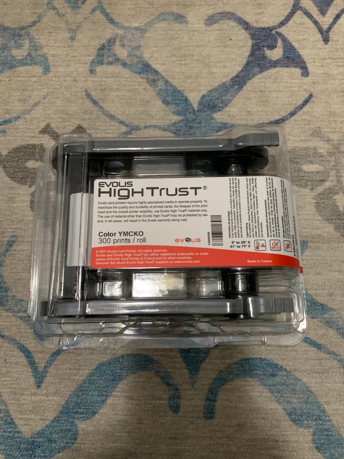 Evolis Primacy High Trust R5F008AAA Color Ribbon Kit YMCKO 300 Prints