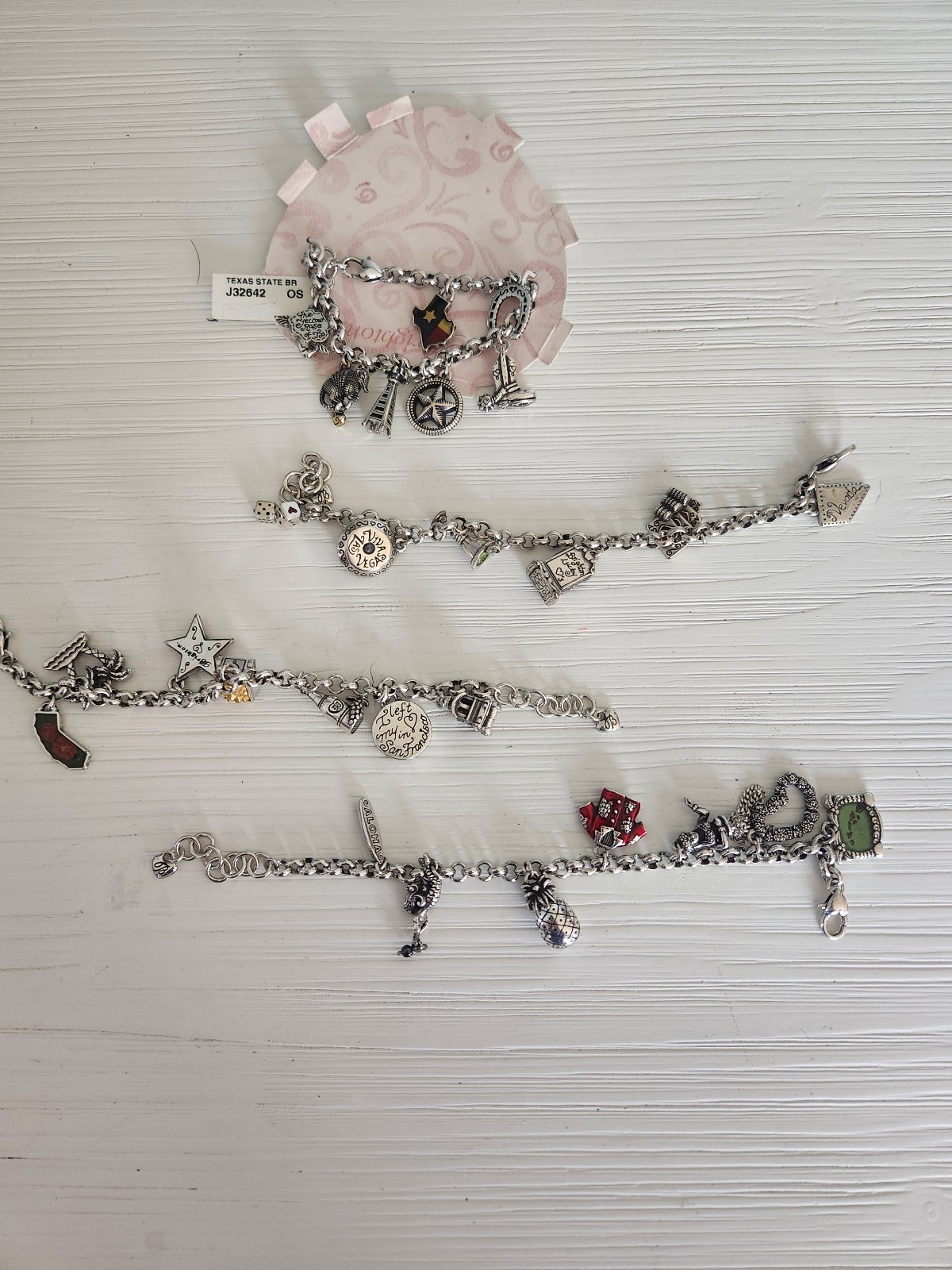 4 Bighton State Braclets. CA, NV, HA and TX
