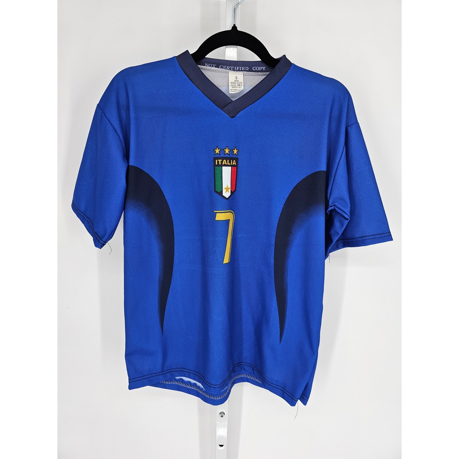 Italia Niational Team 2006 Del Piero #7 World Cup Men's S Soccer Jersey