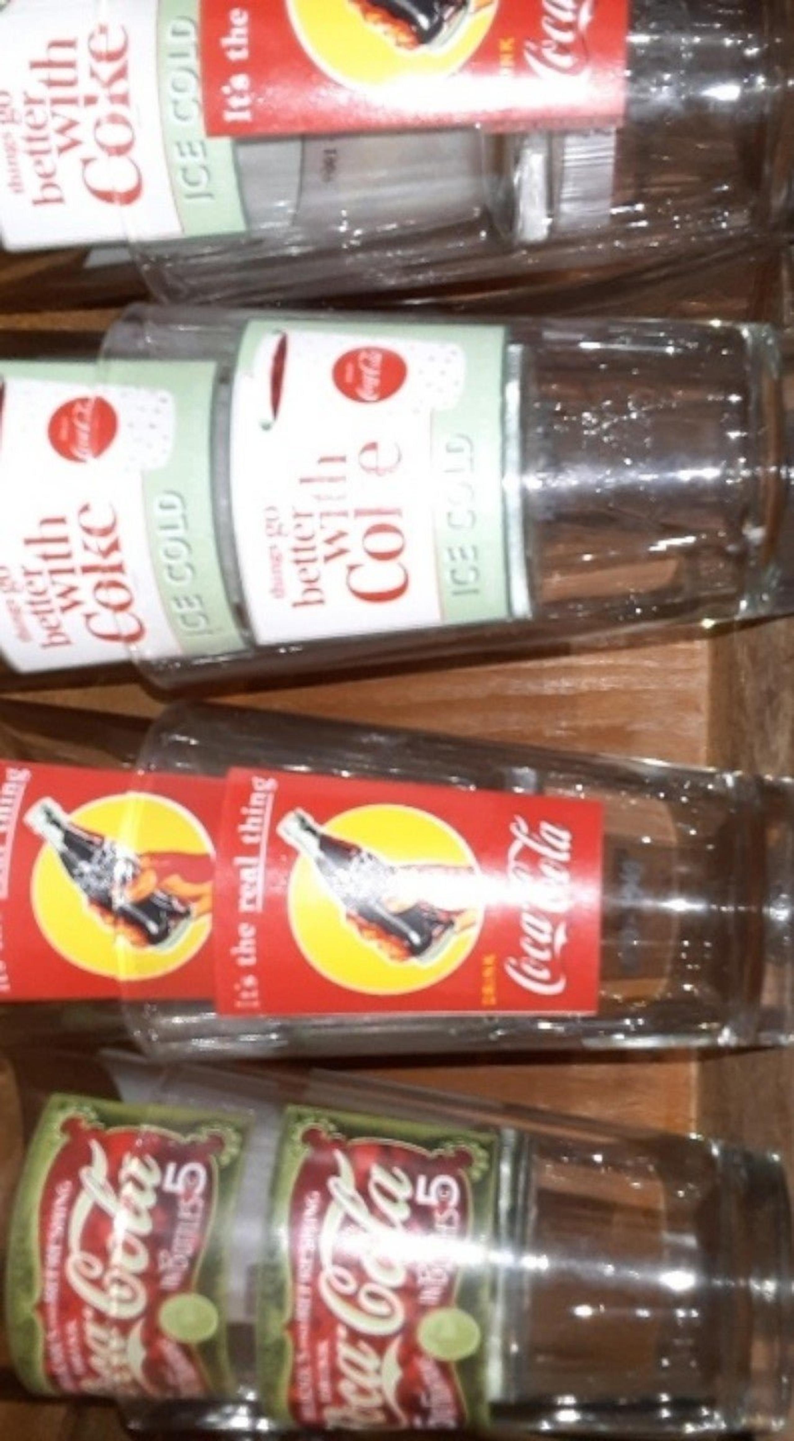 Vintage Coca-Cola Glasses Set of Eight