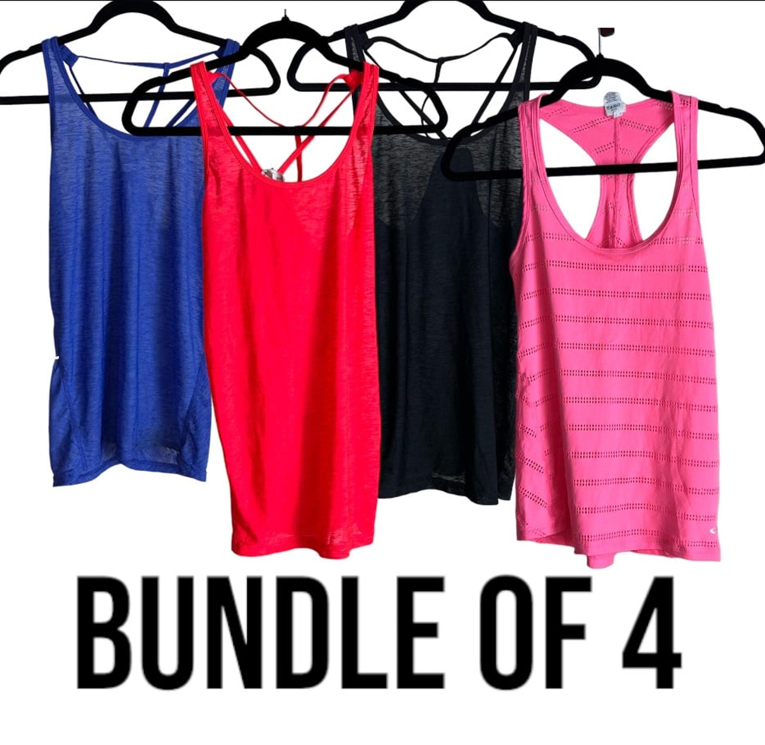 Bundle of 4 Champion Women’s Athletic Running Racerback Tank Tops
