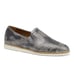 Trask Andi Perforated Metallic Suede Loafer Flats in Pewter Camo Size 9.5
