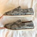Trask Andi Perforated Metallic Suede Loafer Flats in Pewter Camo Size 9.5