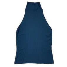 Liviana Conti black high neck tank top