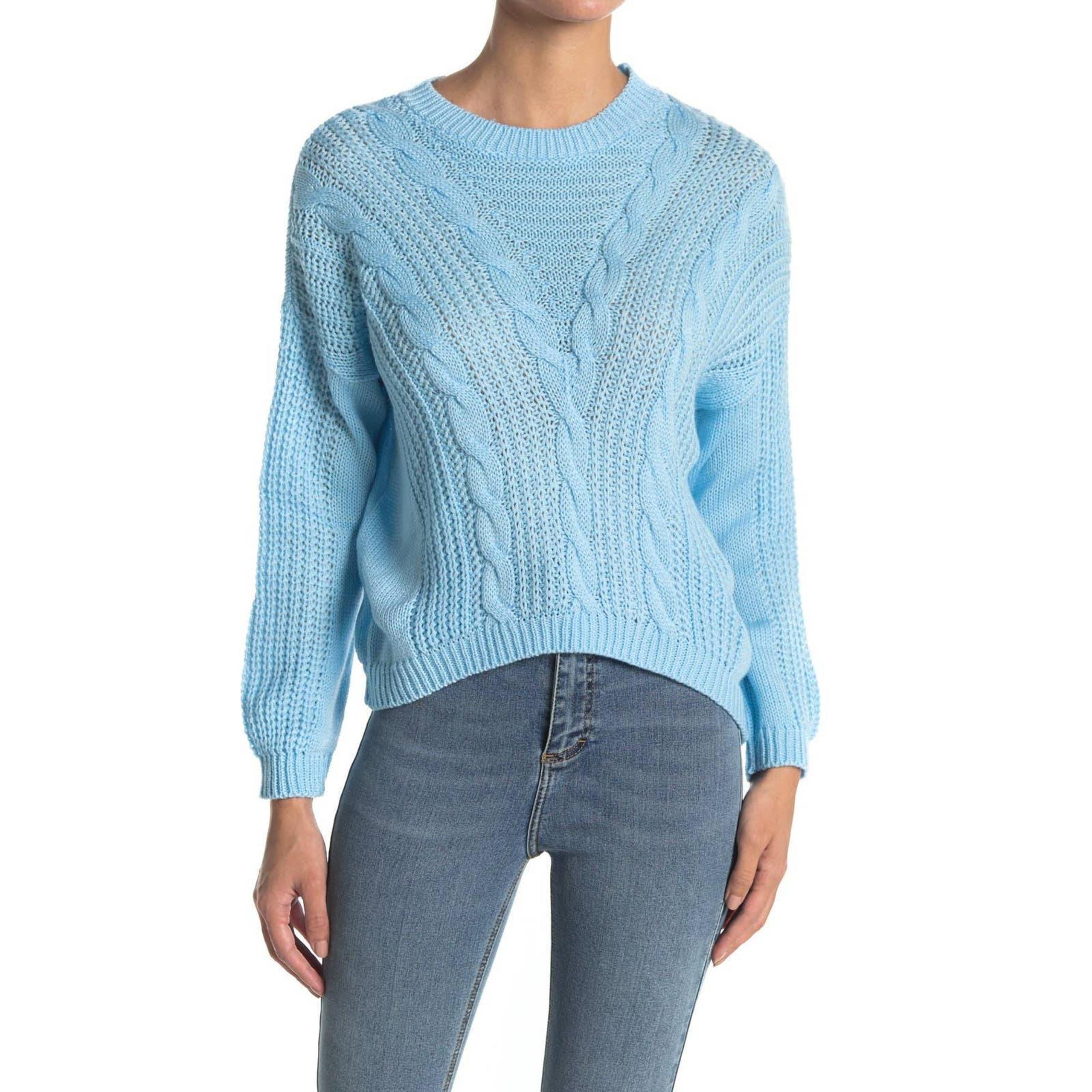 Abound Women's Crewneck Cable Knit Sweater Size Small