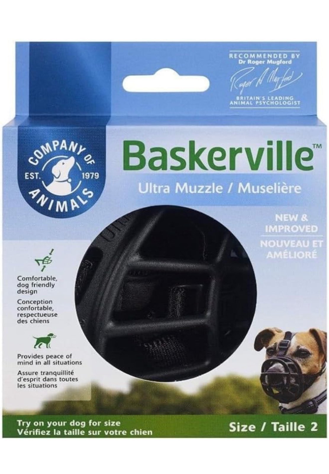 Baskerville Muzzle Size 2 - Dogs 12-25 lbs - (Nose
