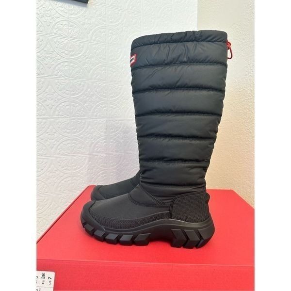 Hunter Tall Black Intrepid Snow Boot Size 7 Womens