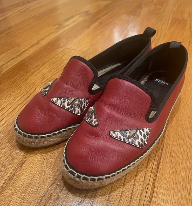 Authentic Red Fendi Monster Collection 39.5