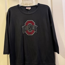 Ladies Ohio State University rhinestone top NWT