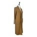 J. Jill Sweater Long Cardigan Open Front Pockets Tobacco Brown Women’s Size XS