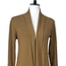 J. Jill Sweater Long Cardigan Open Front Pockets Tobacco Brown Women’s Size XS