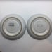 Denby Langley Biarritz Blue Stoneware Flat Cup & Saucer Set England Discontinued