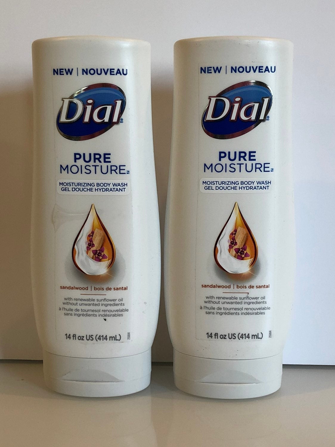 (3) Dial Pure Moisture Body Wash